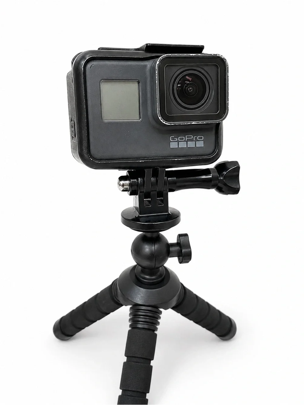 GoPro HERO5 Black action camera bundle in good working condition.
